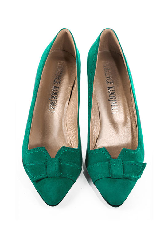 Emerald green pumps best sale